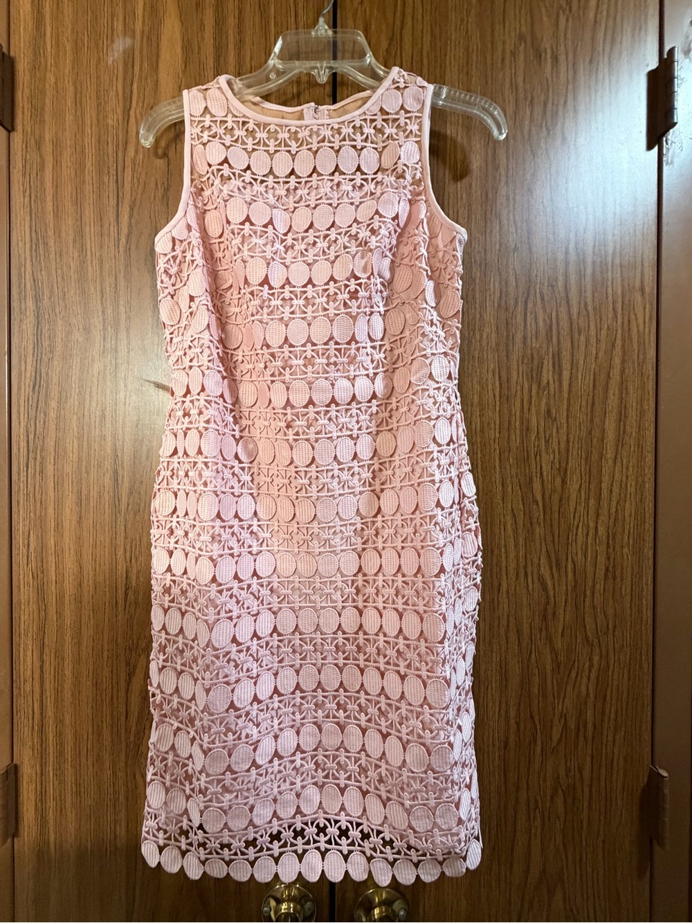 NWT Ralph Lauren Sleeveless Pink Lace Sheath Dress size 2